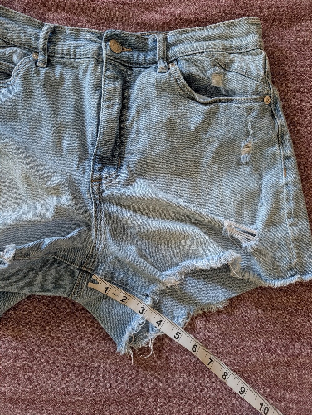 Distressed Jeans Shorts - Picture 10 of 12